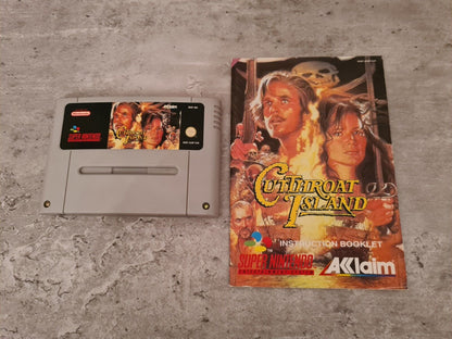 SNES Super Nintendo Cutthroat Island mit OVP und Anleitung EUR - T-Retro-Games 