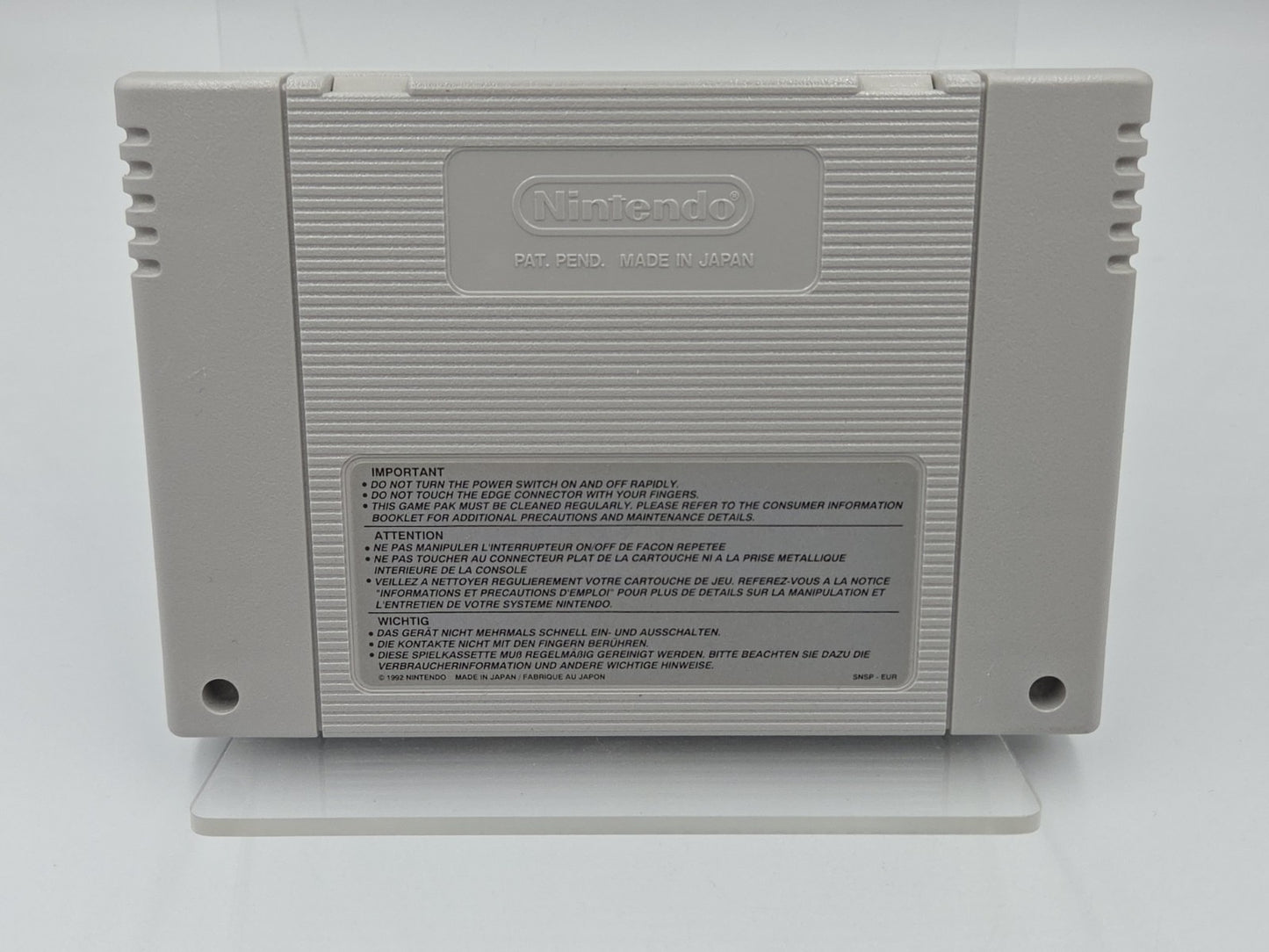 SNES Super Nintendo Spiel Rise of The Robots EUR Modul