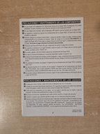 Super Nintendo Consumer Information Spielanleitung Instruction Booklet SNS-USA-3