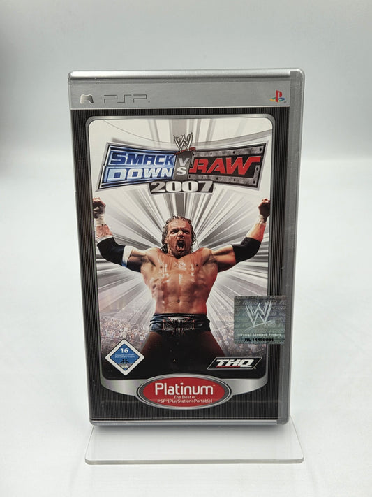 Sony PSP Spiel WWF Smackdown vs Raw 2007 mit OVP und Anleitung Deutsch
