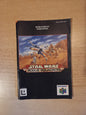 N64 Nintendo 64 Star Wars Rogue Squadron Instruction Booklet NFAH