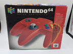N64 Nintendo 64 Controller Joystick Rot Red OVP EUR