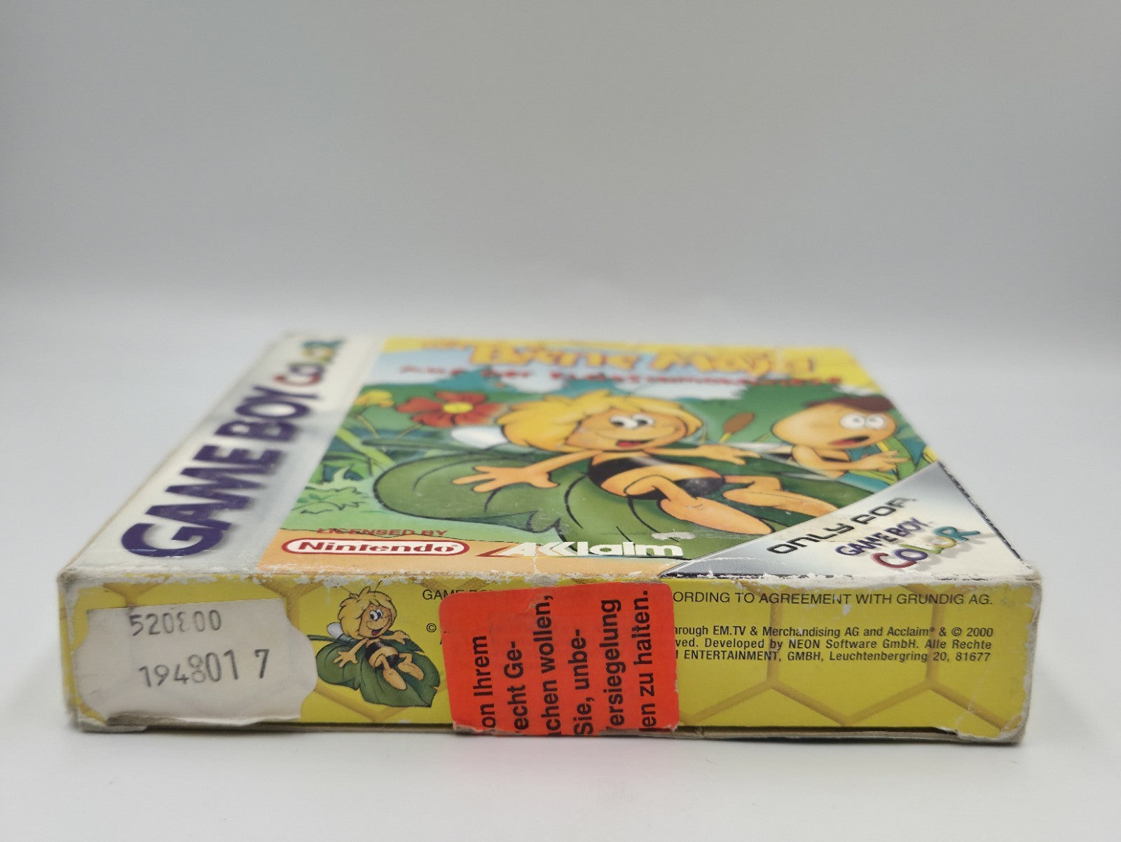 Game Boy Color Biene Maja auf der Klatschmohnwiese mit OVP und Anleitung NOE