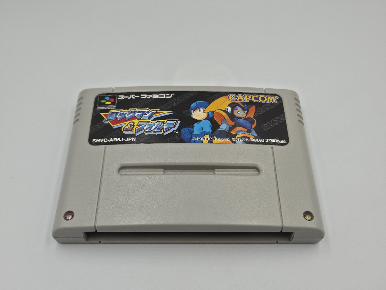 SFC Super Famicom Rockman & Forte Mega Man & Bass mit OVP und Anleitung Japan