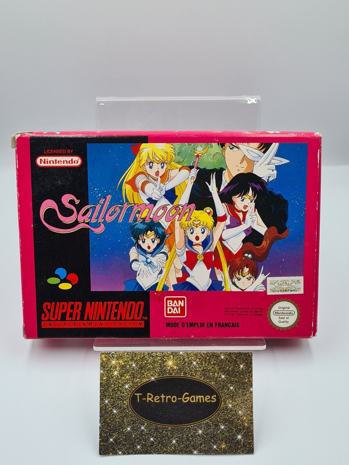 SNES Super Nintendo Sailor Moon mit OVP und Anleitung FRA/SFRA - T-Retro-Games 
