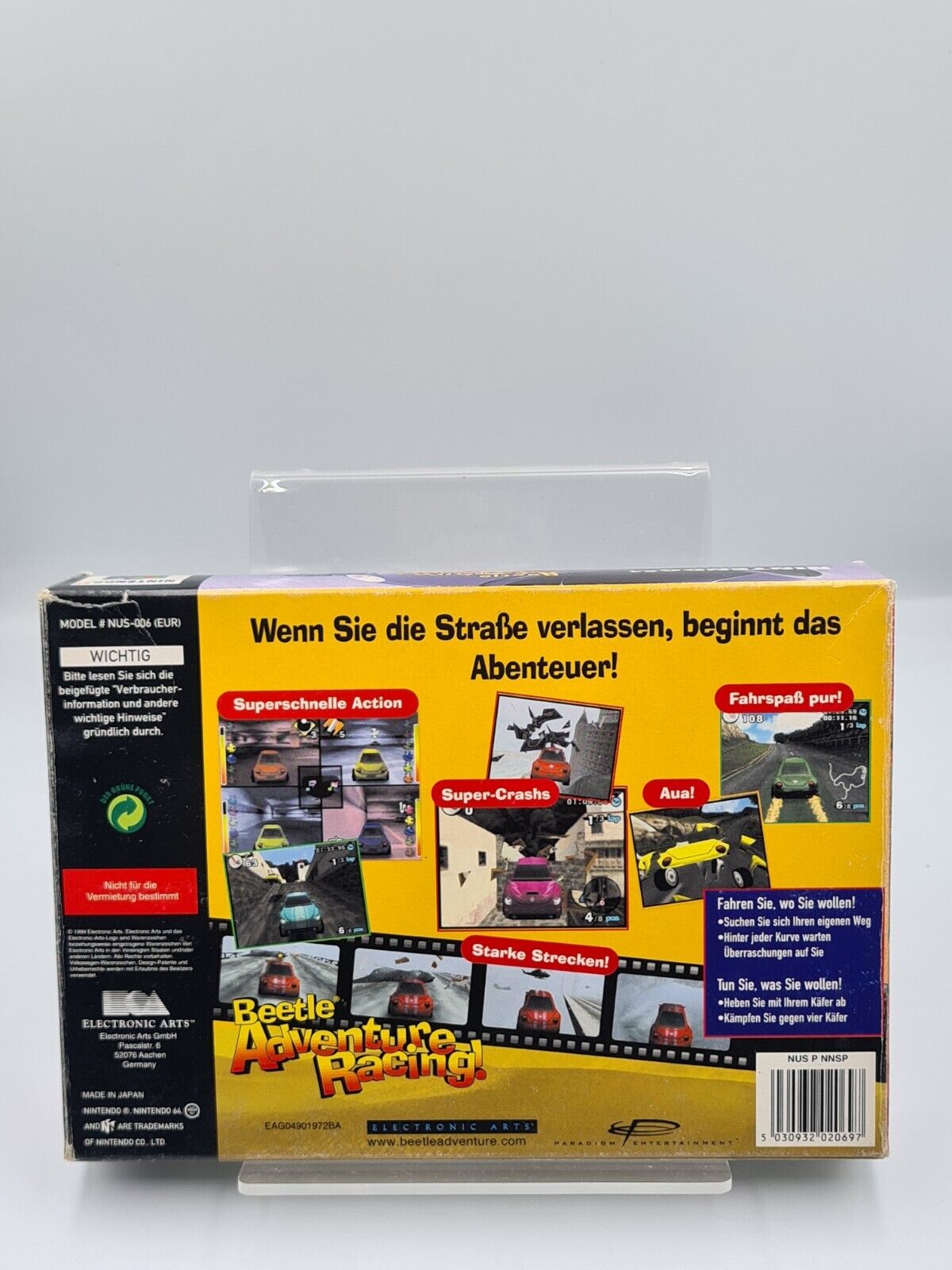 N64 Nintendo 64 Beetle Adventure Racing! mit OVP und Anleitung NOE - T-Retro-Games 