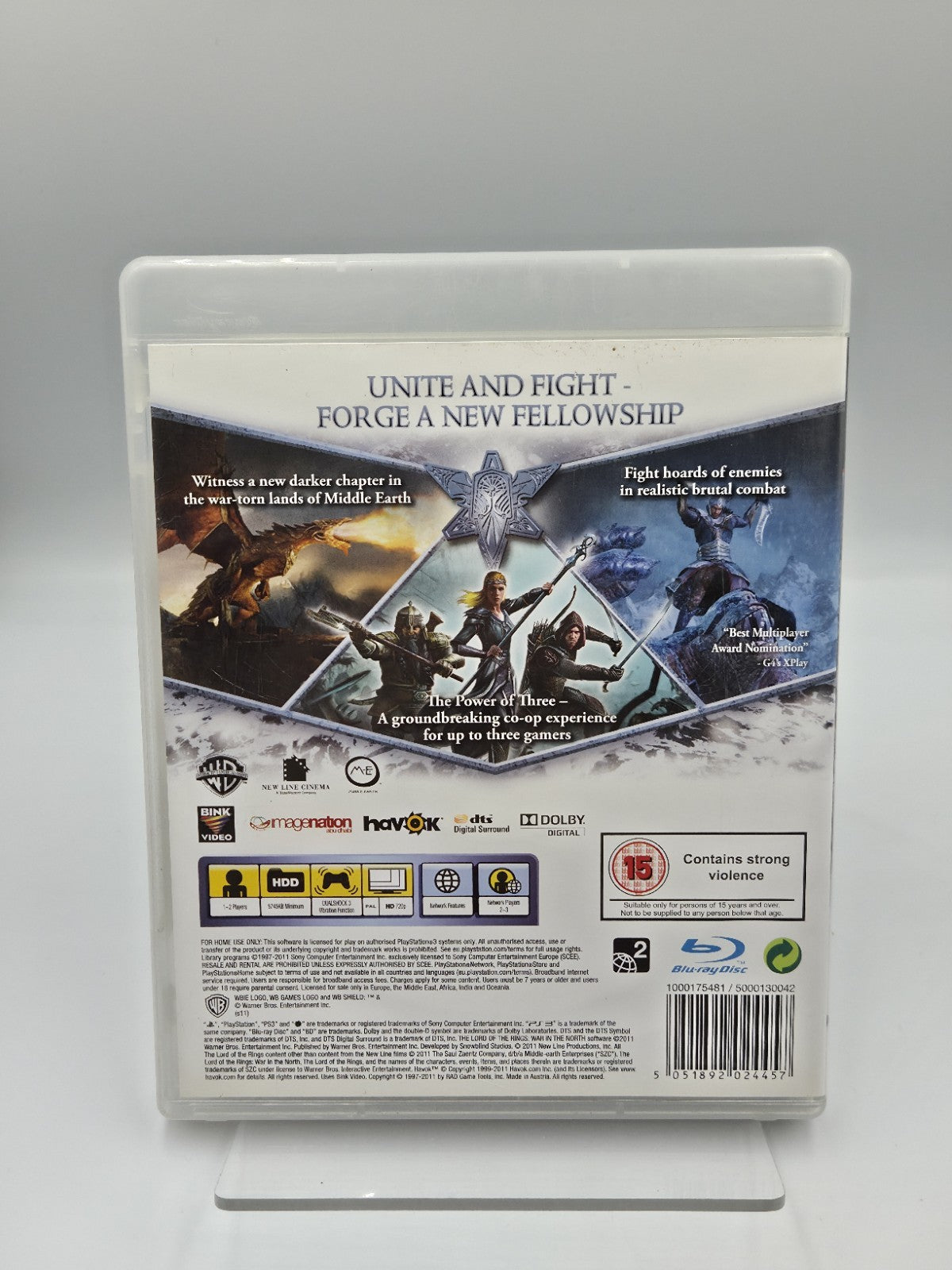 PS3 Spiel Lord of The Rings War in The North mit OVP und Anleitung Englisch