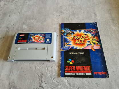 SNES Super Nintendo Space Ace mit OVP und Anleitung NOE - T-Retro-Games 