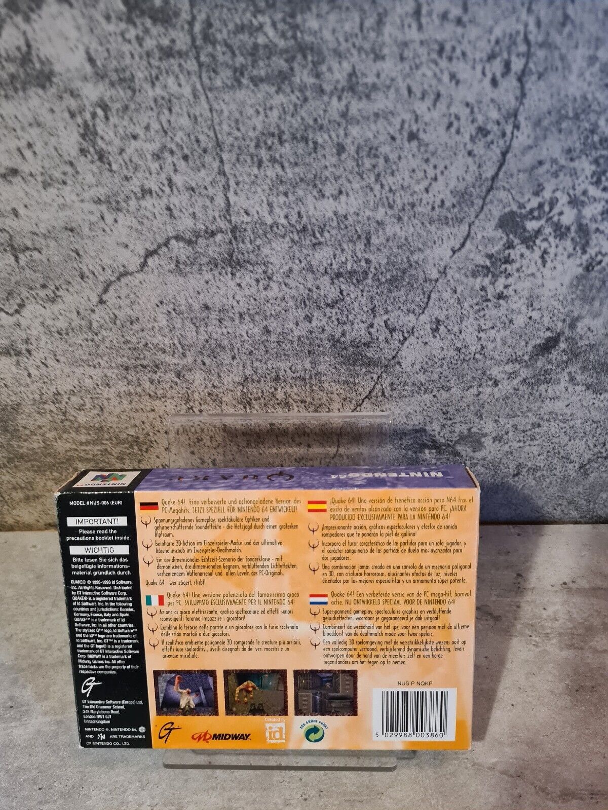N64 Nintendo 64 Quake mit OVP und Anleitung EUR - T-Retro-Games 