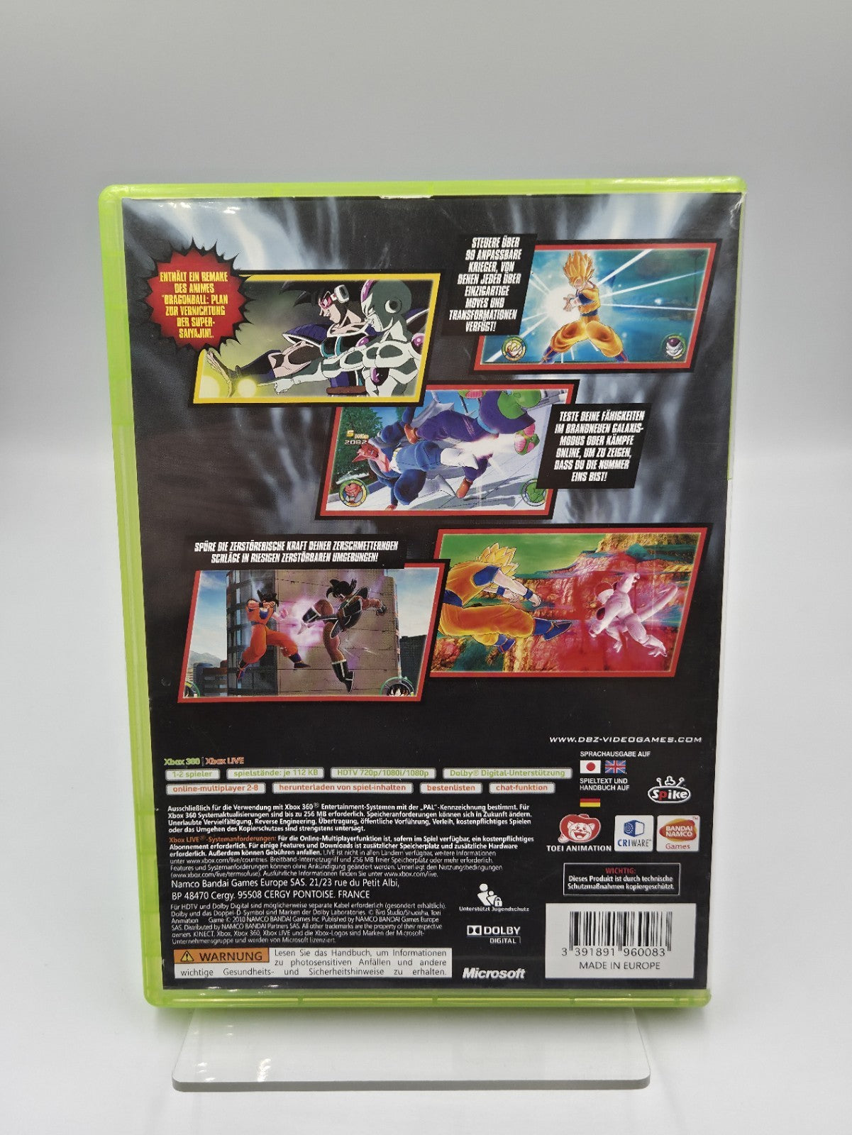 XBOX360 Spiel Dragon Ball Raging Blast 2 mit OVP und Anleitung Deutsch 