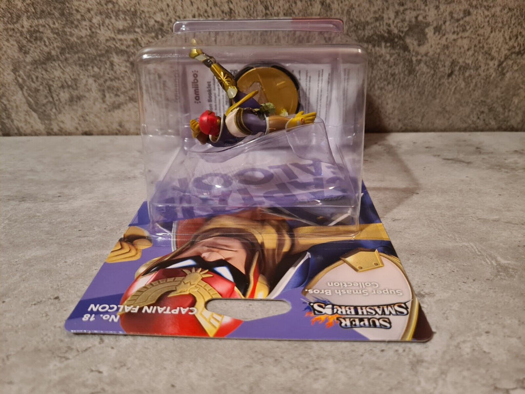 Amiibo Sammlerfigur Super Smash Bros. Collection Captain Falcon NO. 18 Sealed - T-Retro-Games 