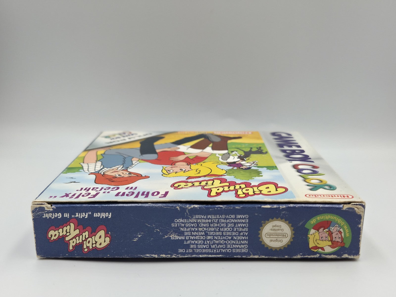 Game Boy Color Bibi und Tina Fohlen Felix in Gefahr mit OVP und Anleitung NOE