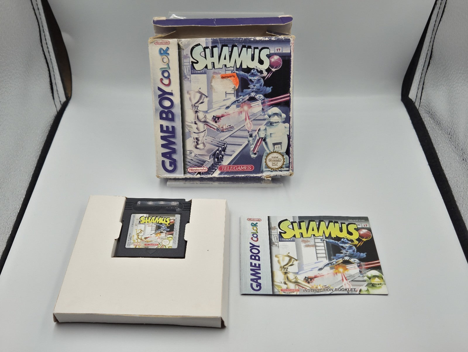 Nintendo Game Boy Color Shamus mit OVP und Anleitung EUR