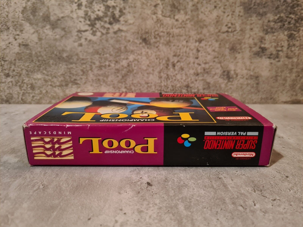 SNES Super Nintendo Championship Pool mit OVP und Anleitung + Poster NOE - T-Retro-Games 