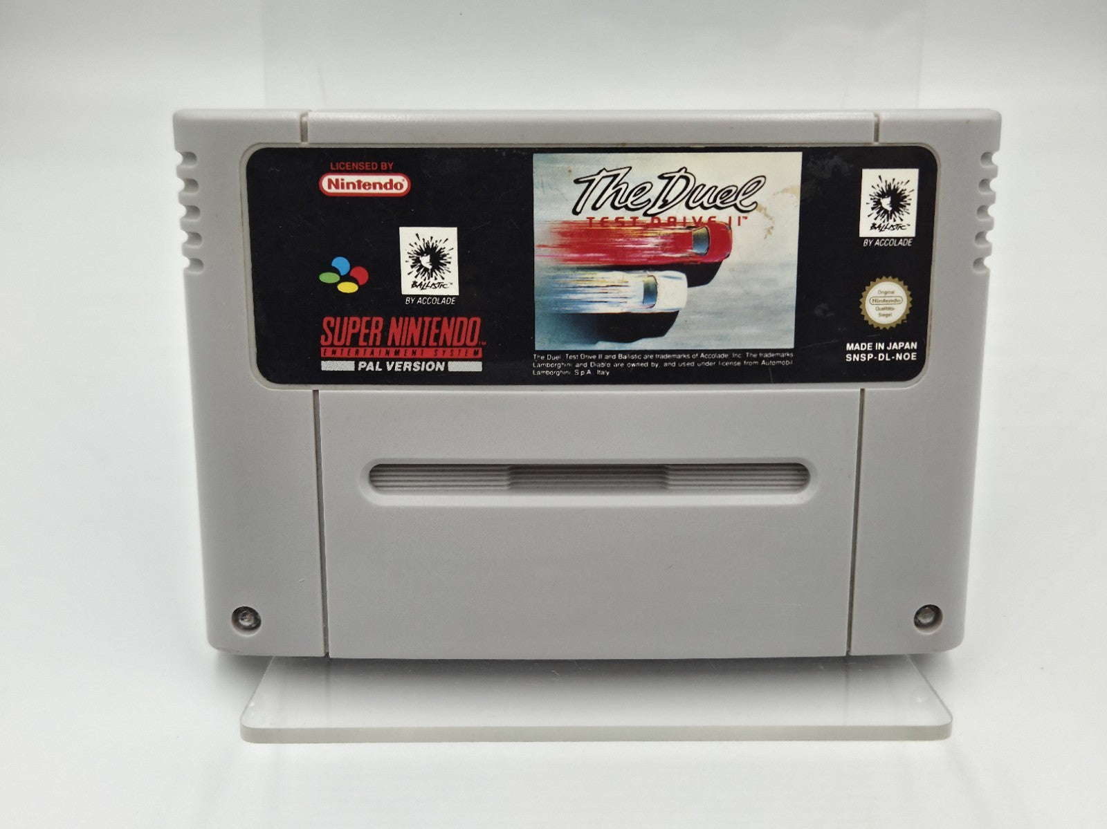 SNES Super Nintendo Spiel The Duel Test Drive II Modul NOE