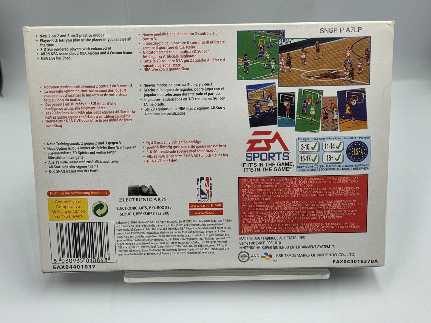 SNES Super Nintendo NBA Live 97 mit OVP und Anleitung EUR