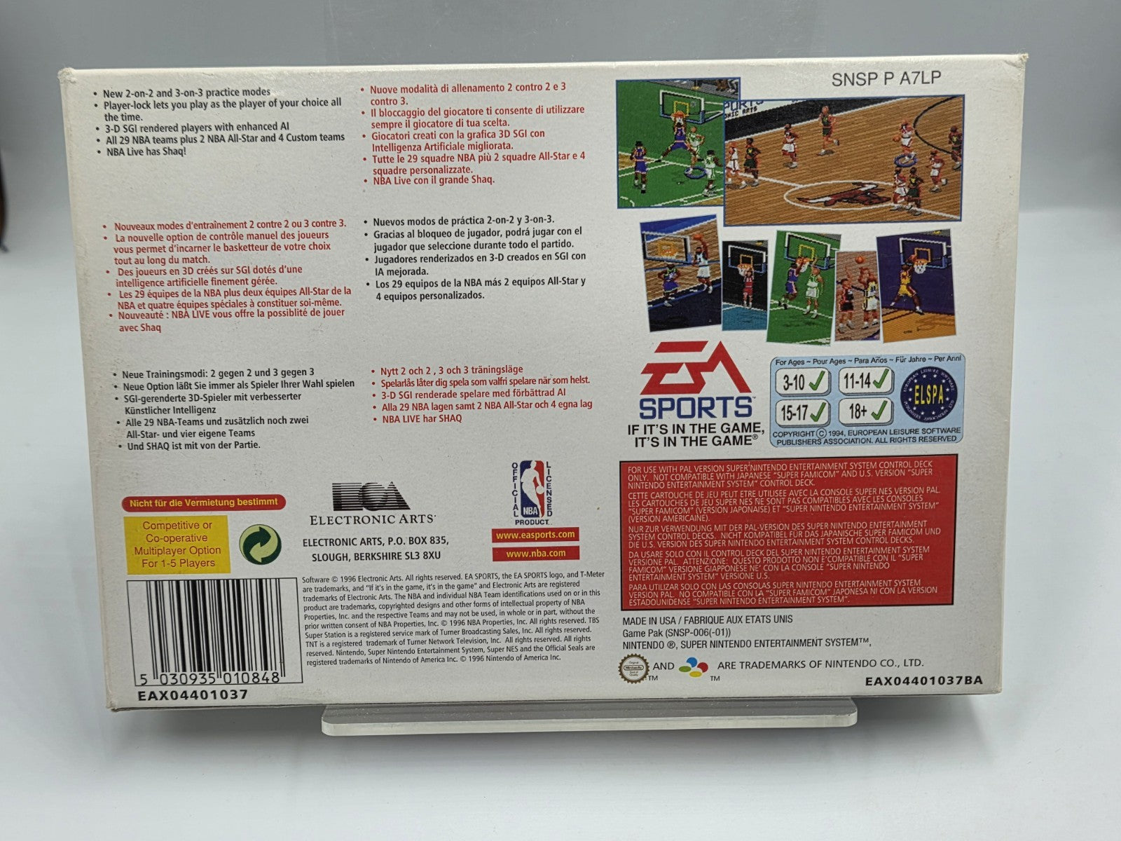 SNES Super Nintendo NBA Live 97 mit OVP und Anleitung EUR