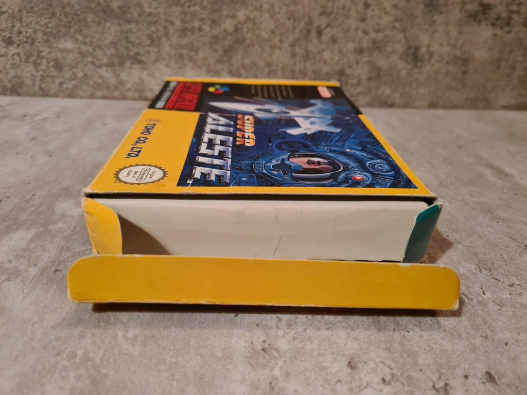 SNES Super Nintendo Super Aleste mit OVP und Anleitung UKV - T-Retro-Games 