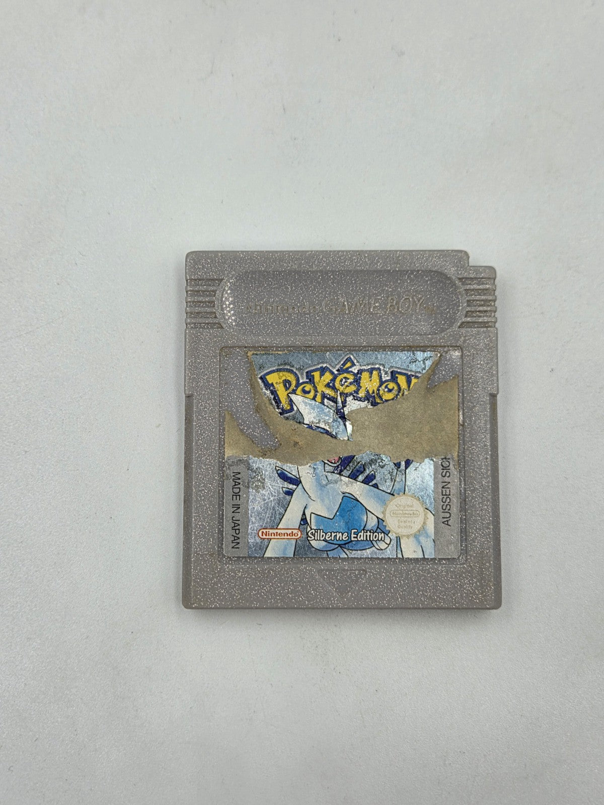 Nintendo Game Boy Color Spiel Pokemon Silberne Edition NOE Modul Speichert 