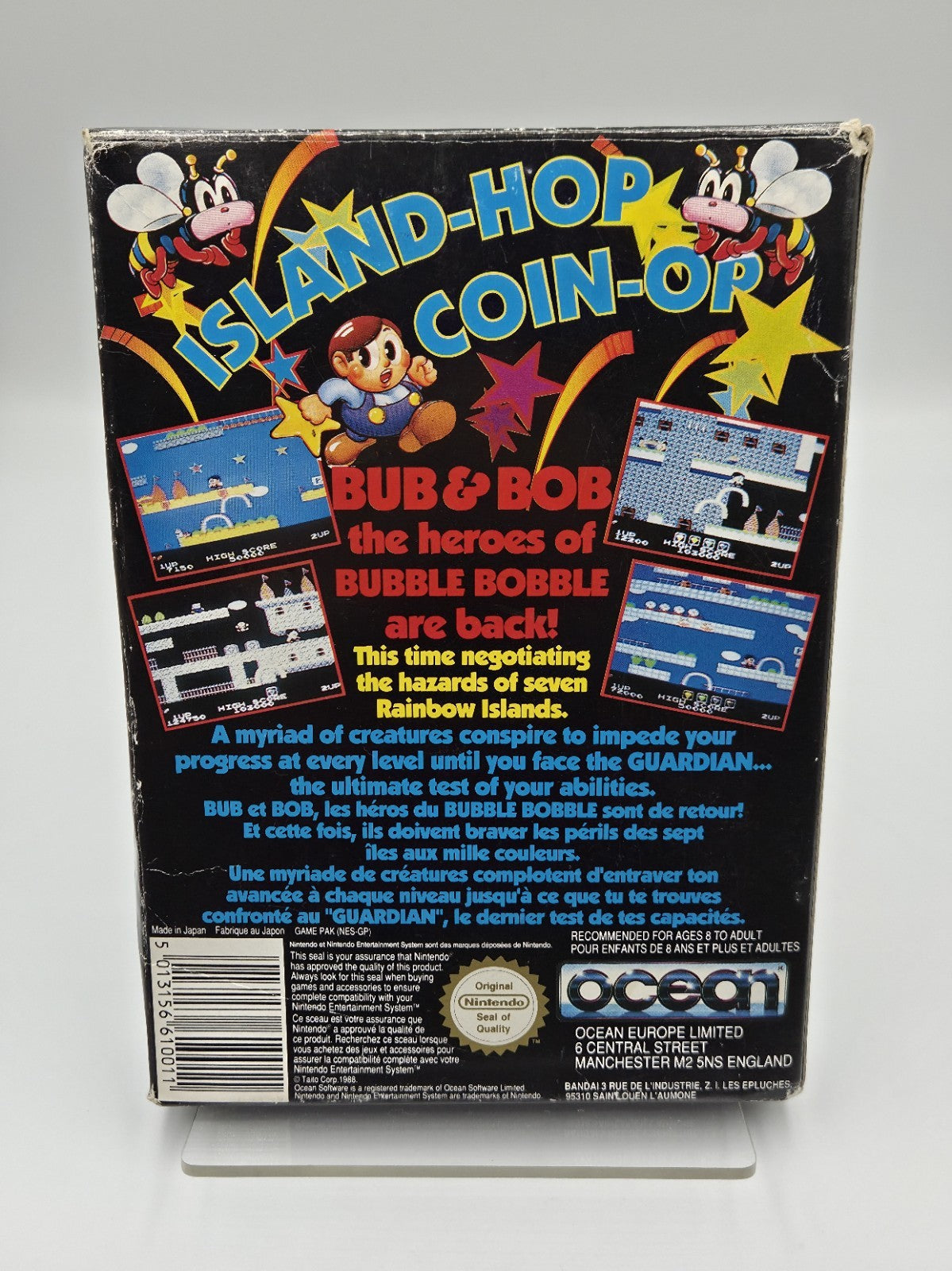 NES Rainbow Islands Bubble Bobble 2 mit OVP und Anleitung FRA