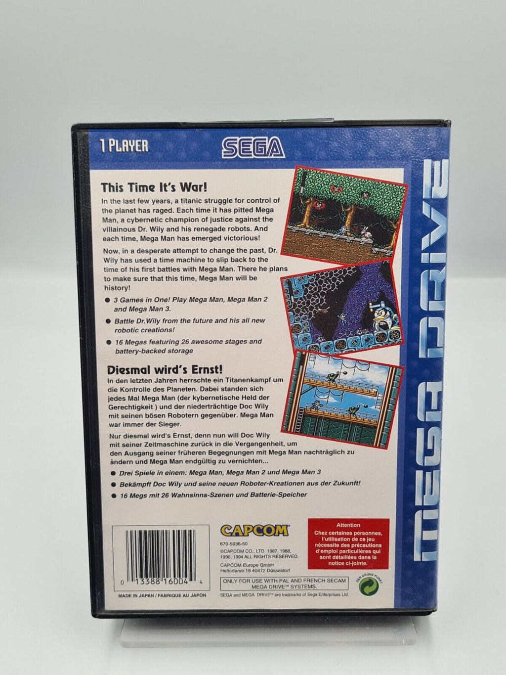 Sega Mega Drive Mega Man The Wily Wars mit OVP und Anleitung Multi Language - T-Retro-Games 
