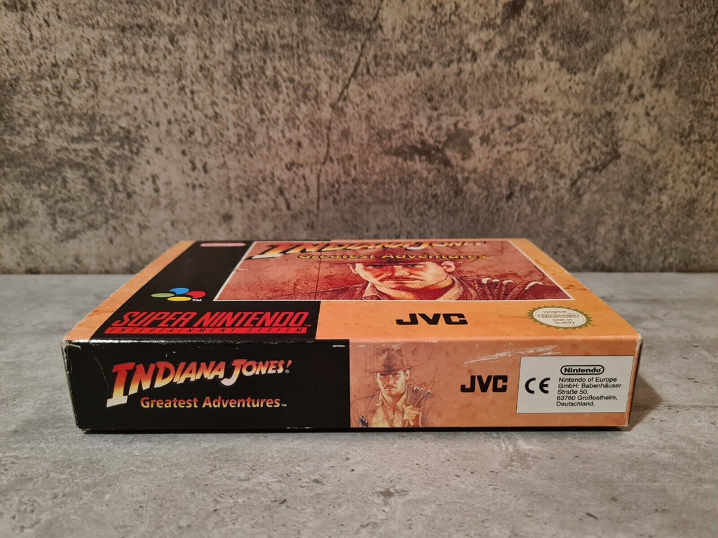 SNES Super Nintendo Indiana Jones Greatest Adventures mit OVP und Anleitung EUR - T-Retro-Games 