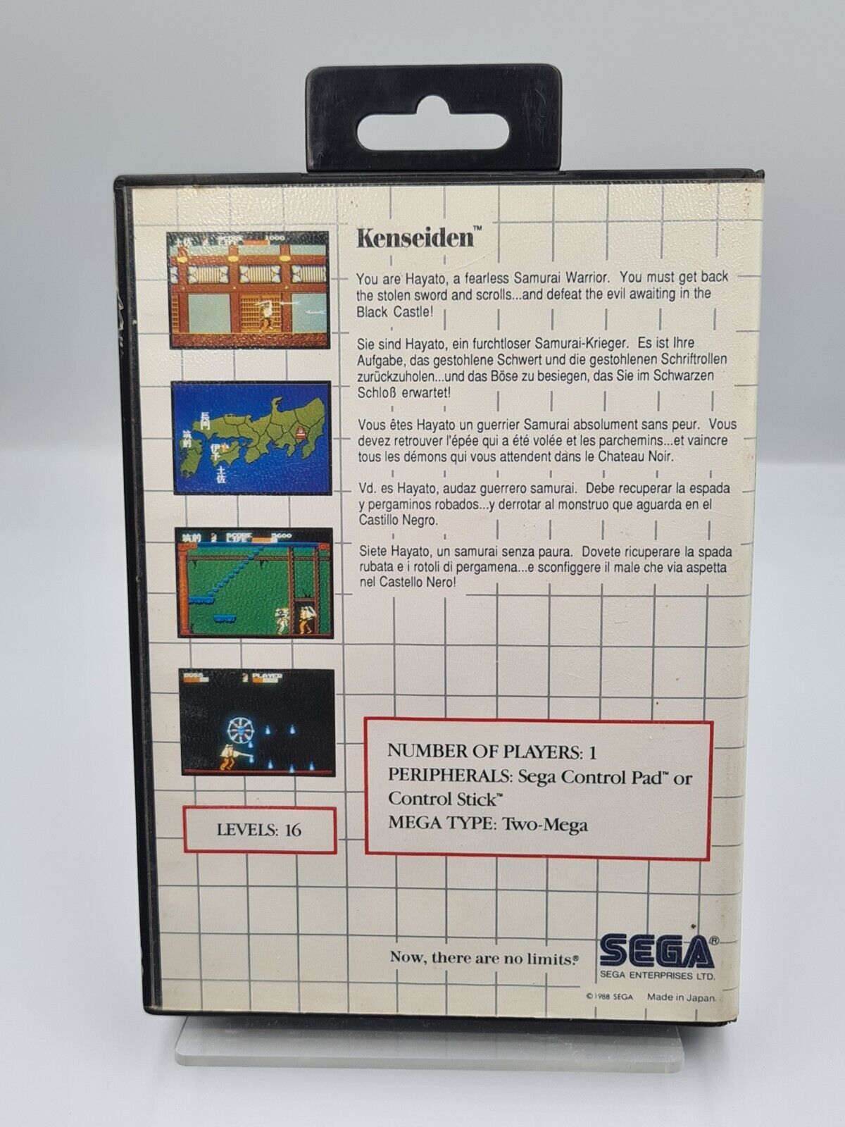 Sega Master System Kenseiden mit OVP und Anleitung Multi Language - T-Retro-Games 