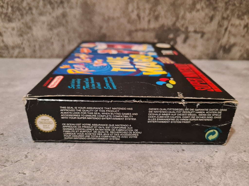 SNES Super Nintendo The Ren & Stimpy Show Time Warp mit OVP und Anleitung EUR - T-Retro-Games 
