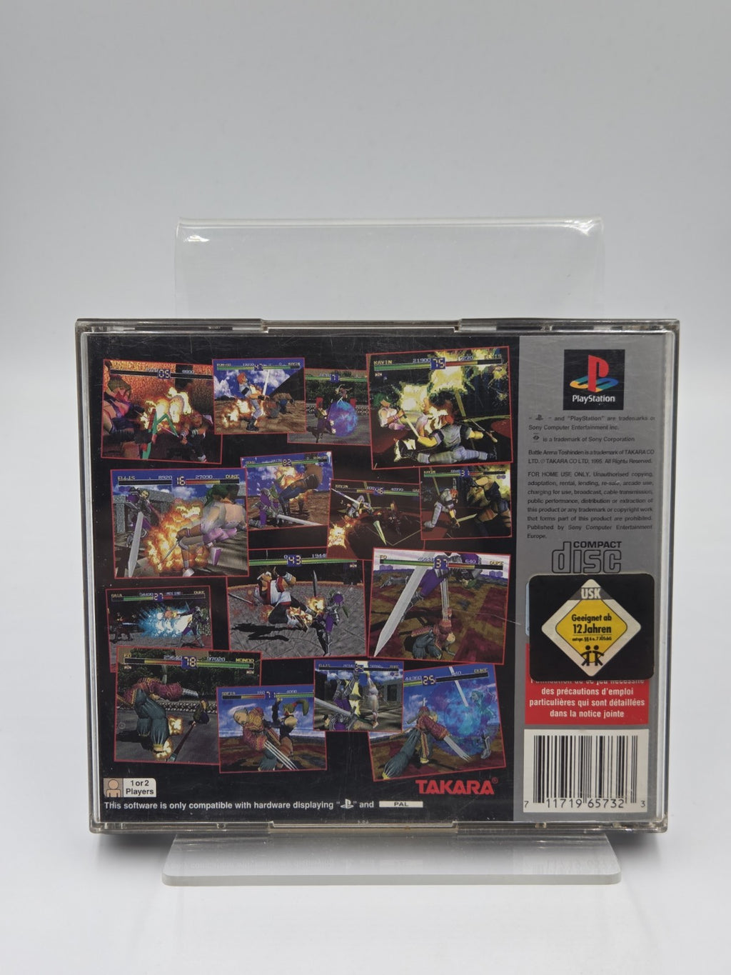 PS1 Playstation 1 Spiel Battle Arena Toshinden + OVP +  Anleitung Multilingual