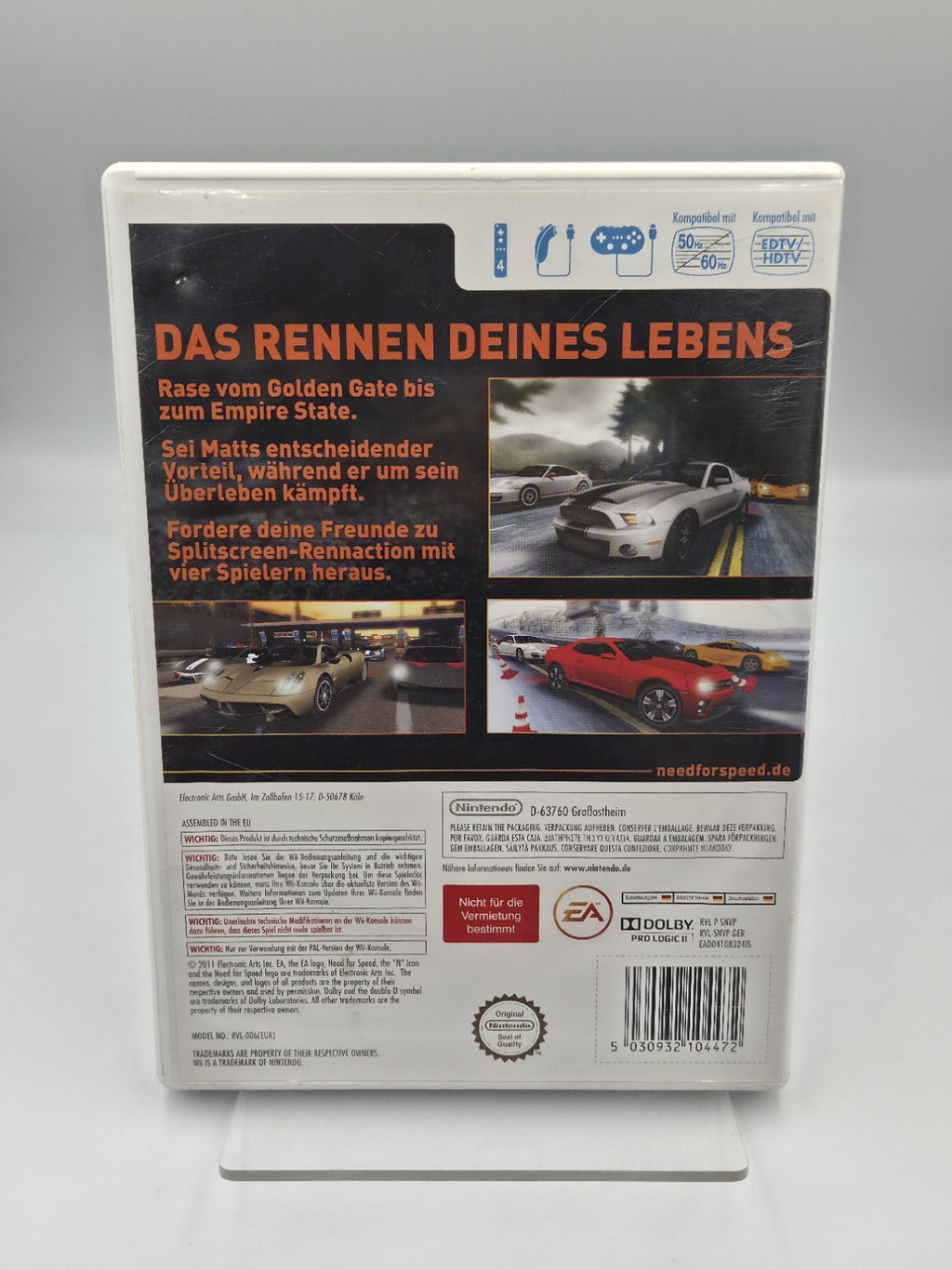 Nintendo Wii Spiel Need For Speed The Run mit OVP und Anleitung GER
