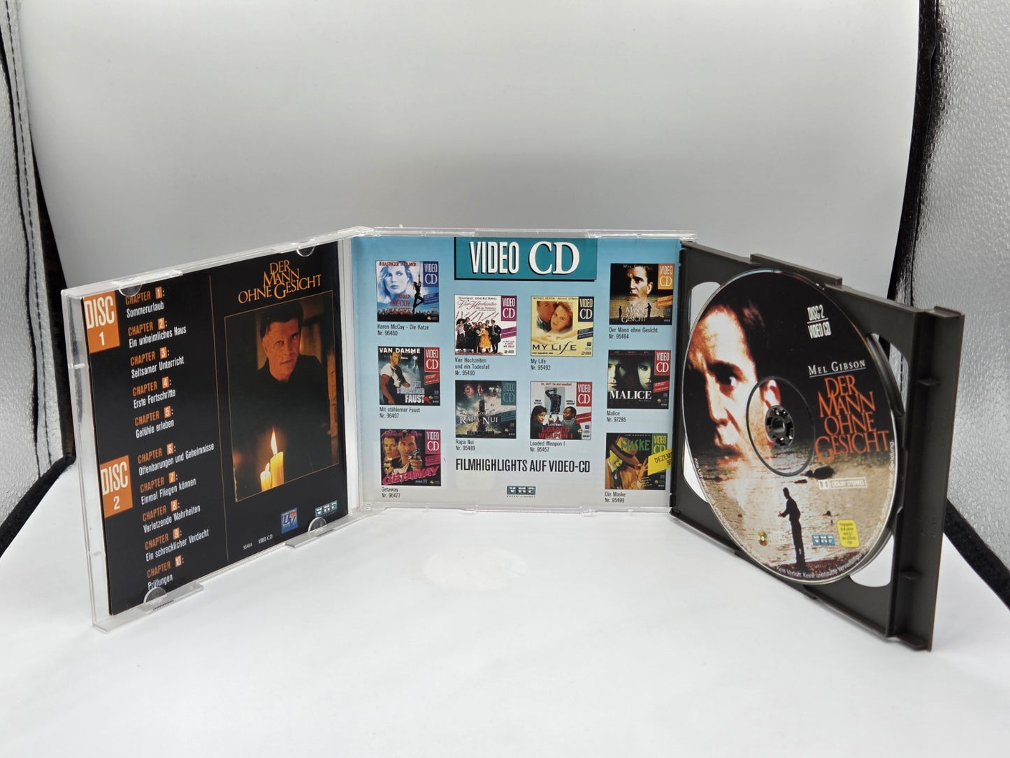 Philips CD-i Video CD Der Mann ohne Gesicht 2 Discs