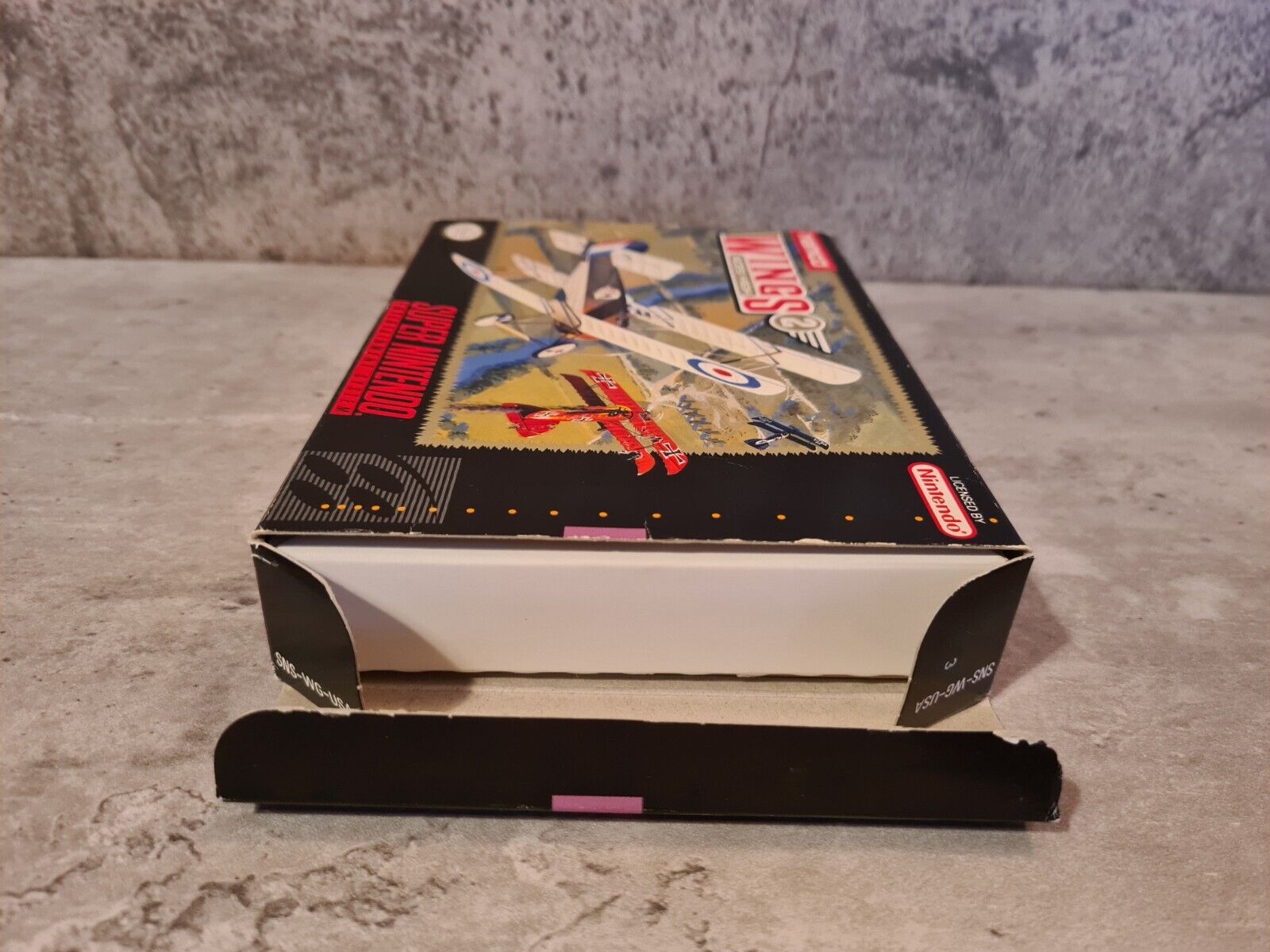 SNES Super Nintendo Wings 2 - Aces High mit OVP und Anleitung NTSC USA - T-Retro-Games 
