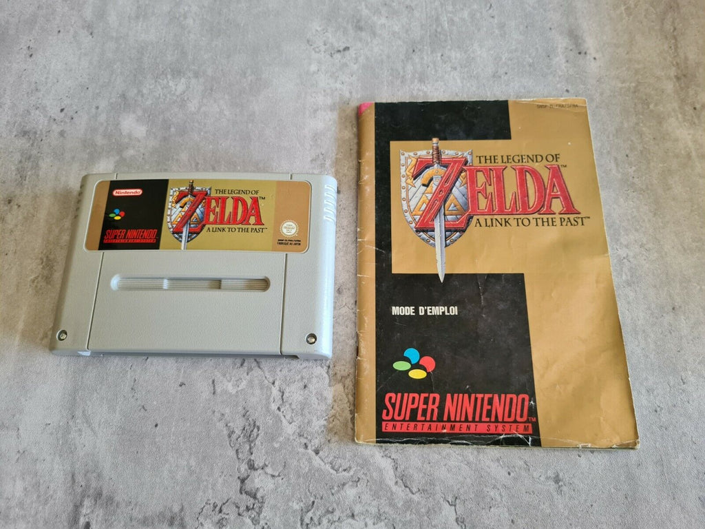 SNES The Legend of Zelda A Link to the Past mit OVP und Anleitung FRA - T-Retro-Games 