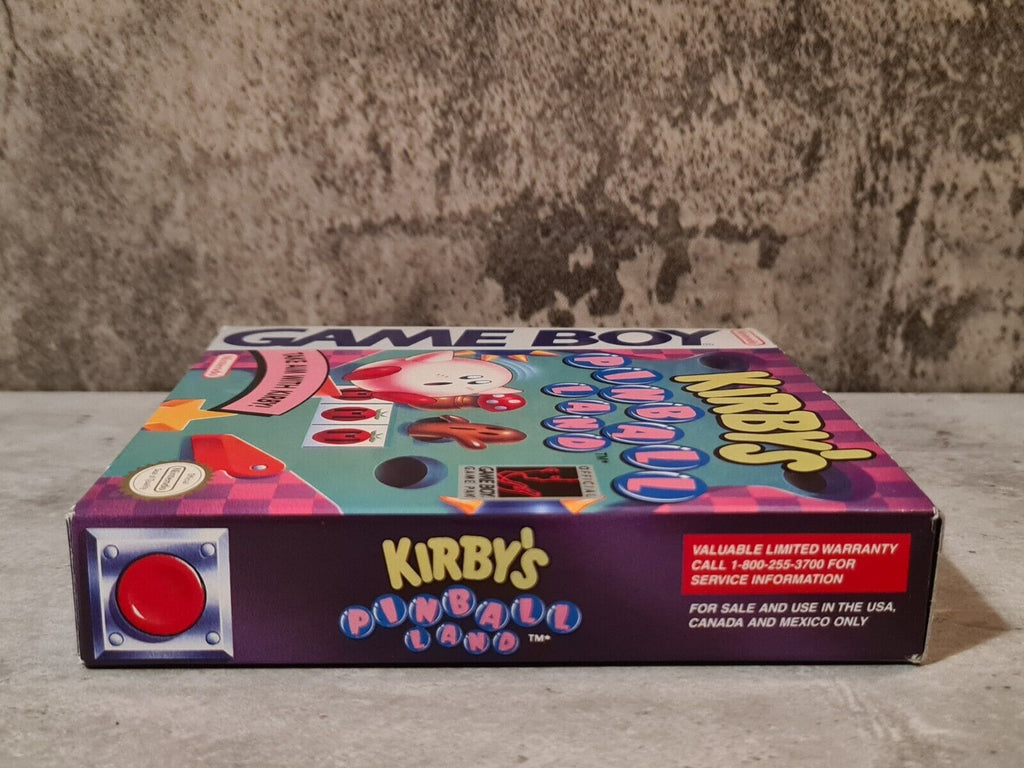 Nintendo Game Boy Classic Spiel Kirby's Pinball Land mit OVP und Anleitung USA - T-Retro-Games 