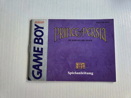 Game Boy Classic Prince of Persia Spielanleitung Instruction Booklet NOE