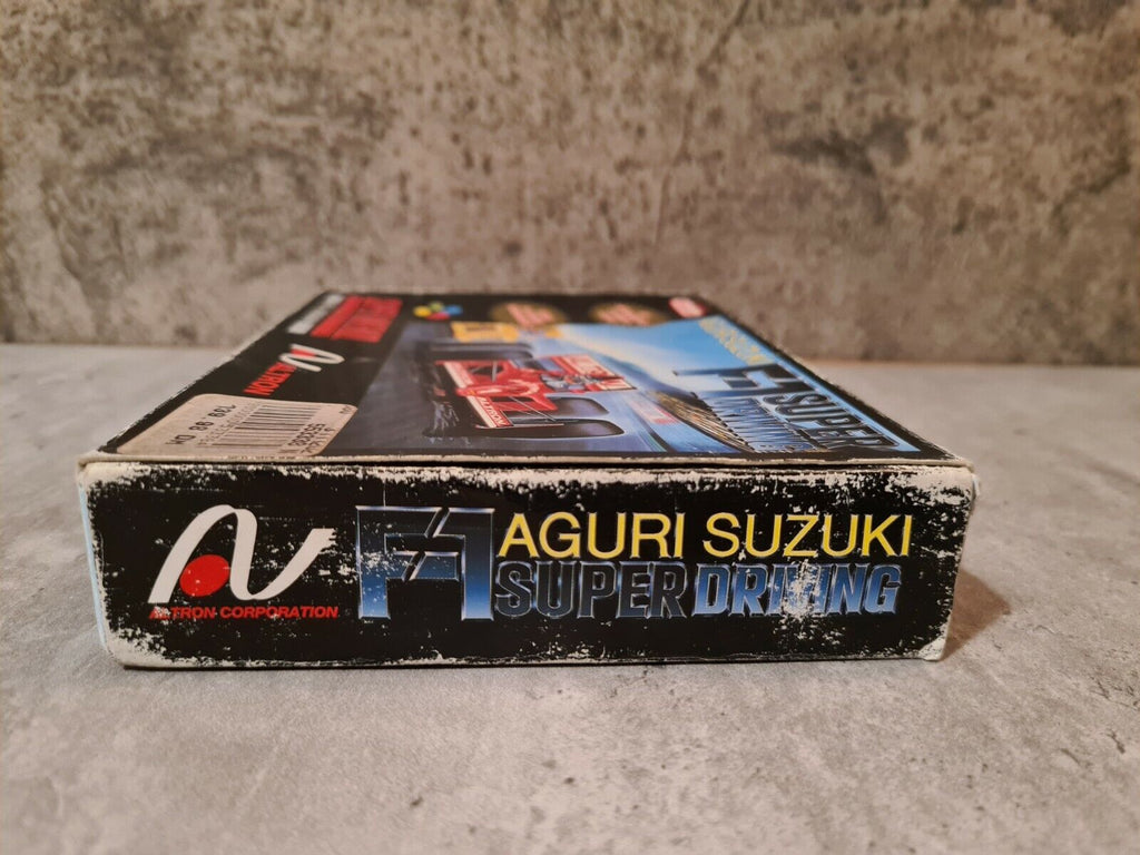 SNES Super Nintendo Aguri Suzuki F-1 Super Driving mit OVP und Anleitung FRG/UKV - T-Retro-Games 