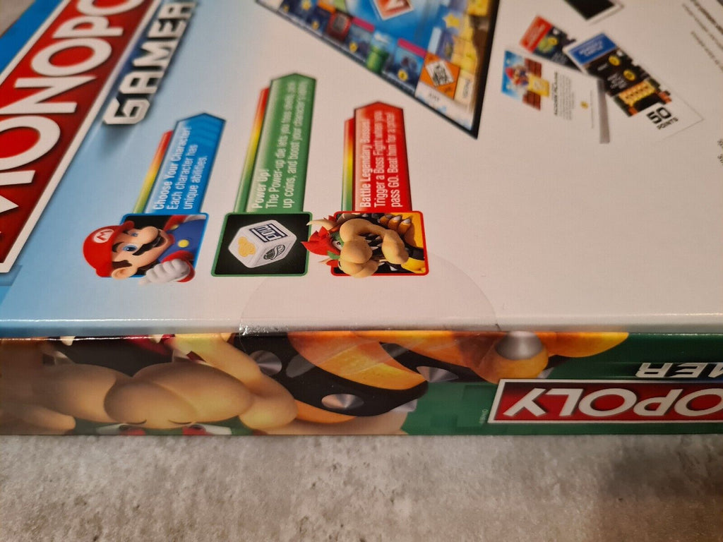 Monopoly Gamer Super Mario Hasbro Sealed Neu New Englisch English - T-Retro-Games 