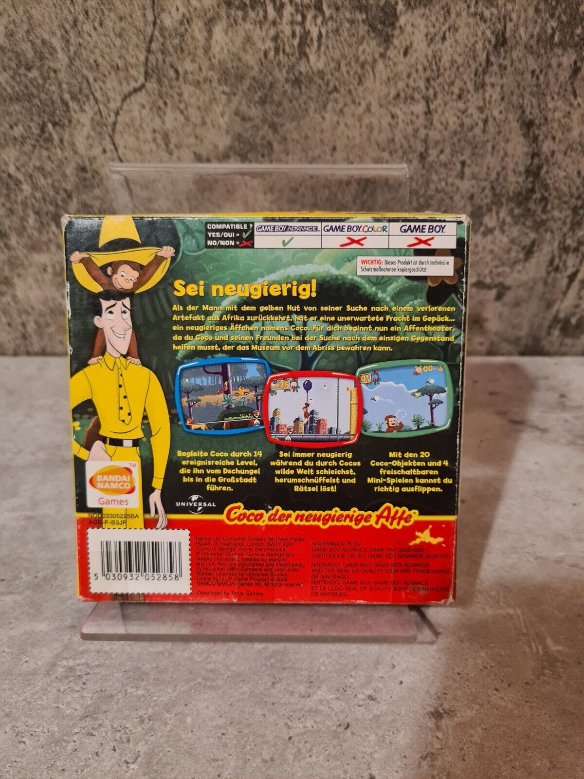 Nintendo Gameboy Advance Coco der neugierige Affe mit OVP und Anleitung NOE - T-Retro-Games 