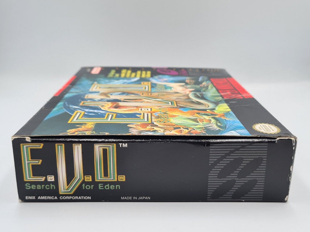 SNES Super Nintendo E.V.O. Search for Eden mit OVP und Anleitung NTSC-USA - T-Retro-Games 