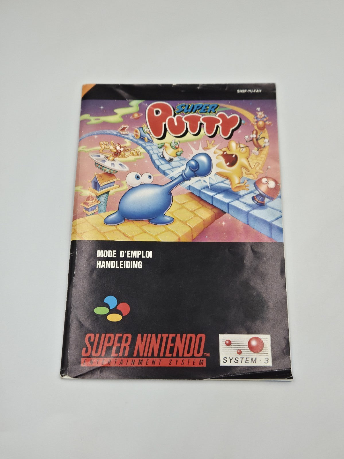 SNES Super Nintendo Super Putty mit OVP und Anleitung FAH