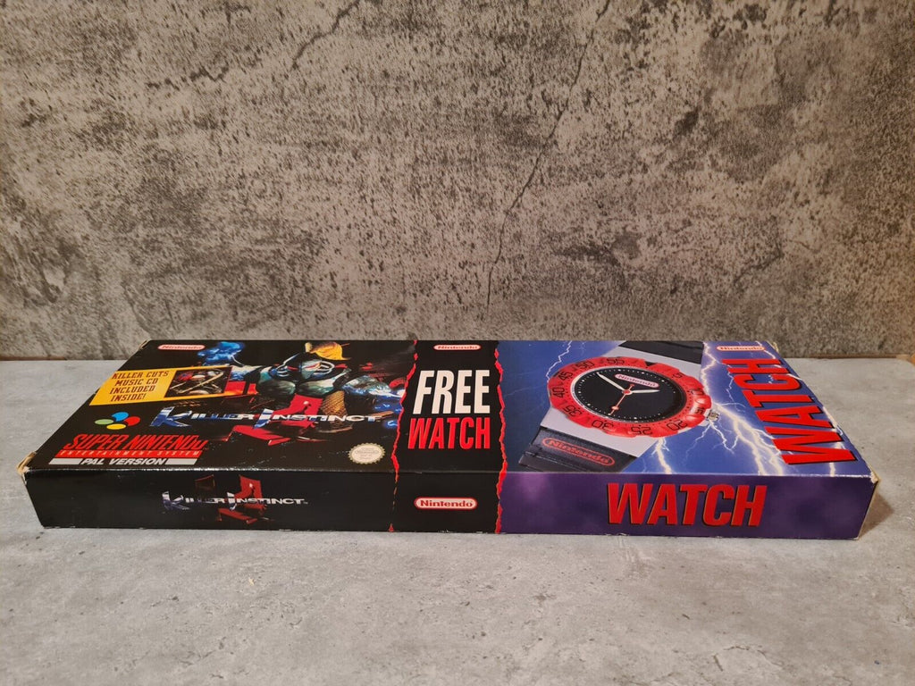 SNES Super Nintendo Killer Instinct Free Watch Big Box OVP mit Anleitung UKV - T-Retro-Games 