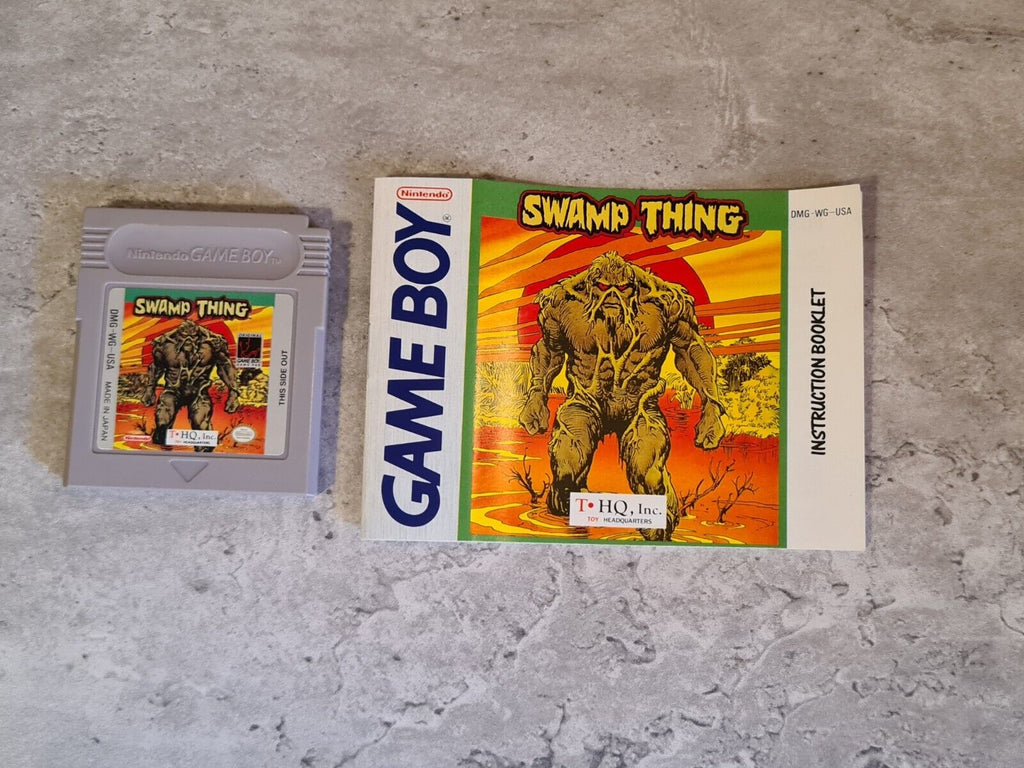 Nintendo Game Boy Classic Swamp Thing mit OVP und Anleitung USA - T-Retro-Games 