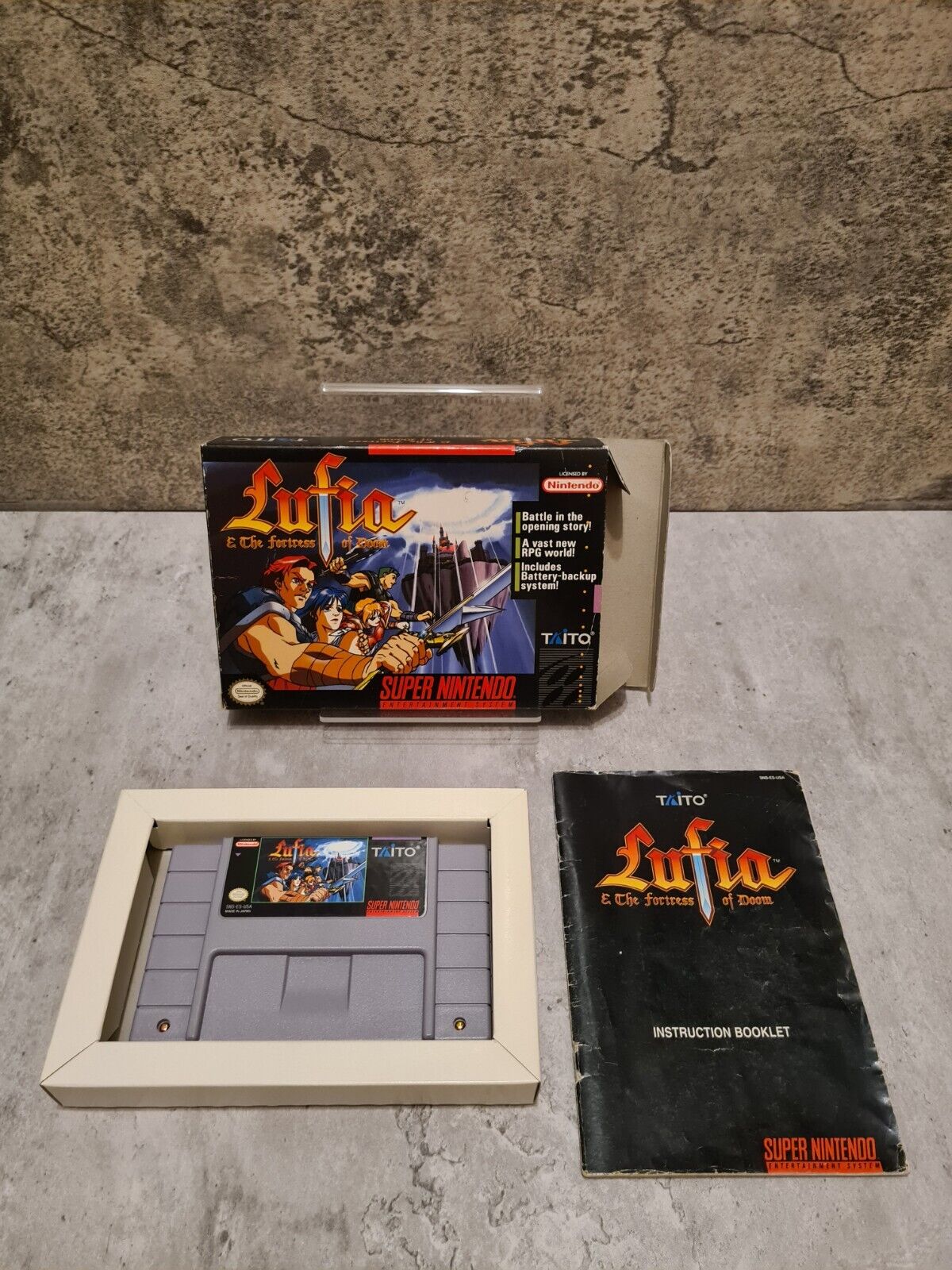 SNES Super Nintendo Lufia & The Fortress of Doom mit OVP und Anleitung NTSC-USA - T-Retro-Games 