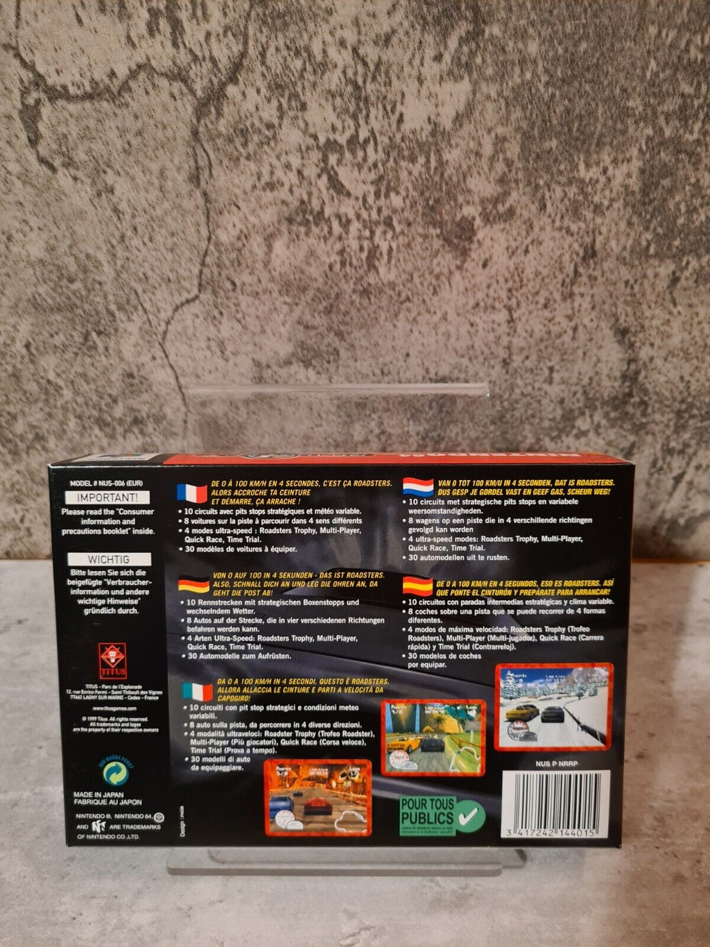 N64 Nintendo 64 Roadsters New Old Stock Neu unbenutzt EUR - T-Retro-Games 