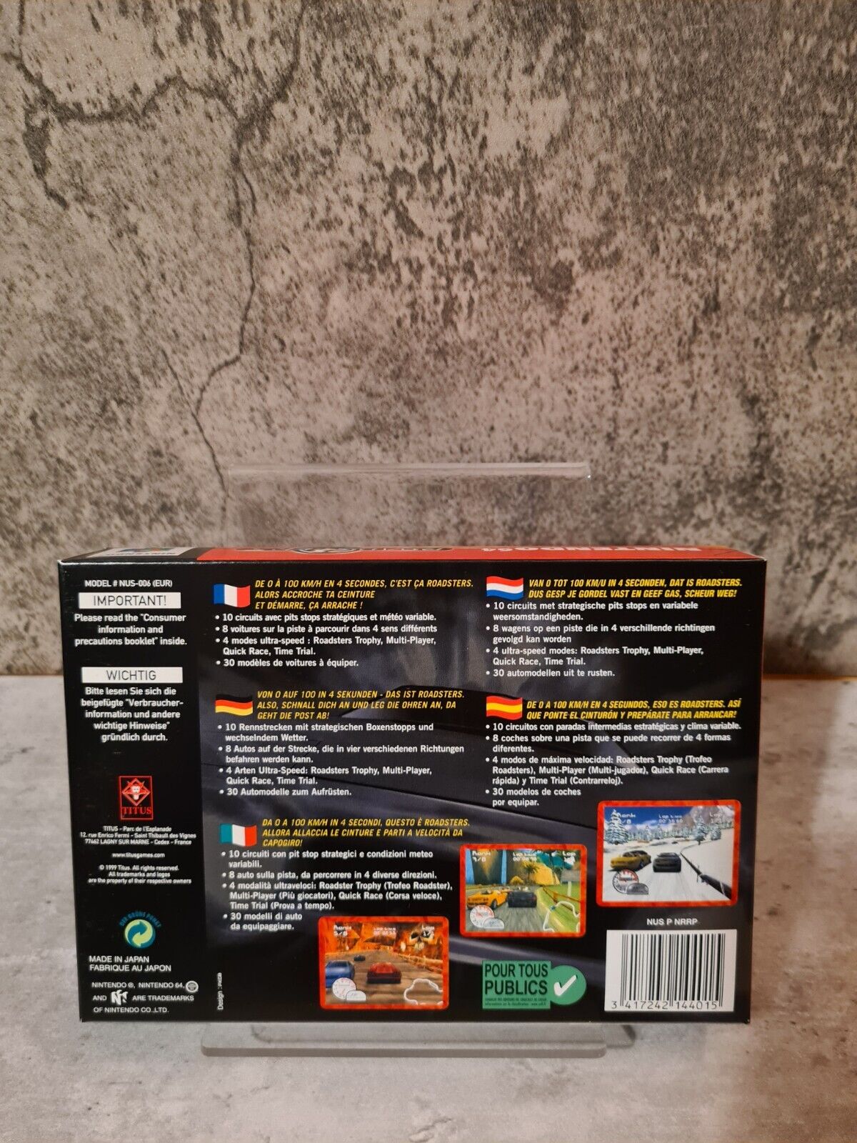 N64 Nintendo 64 Roadsters New Old Stock Neu unbenutzt EUR - T-Retro-Games 