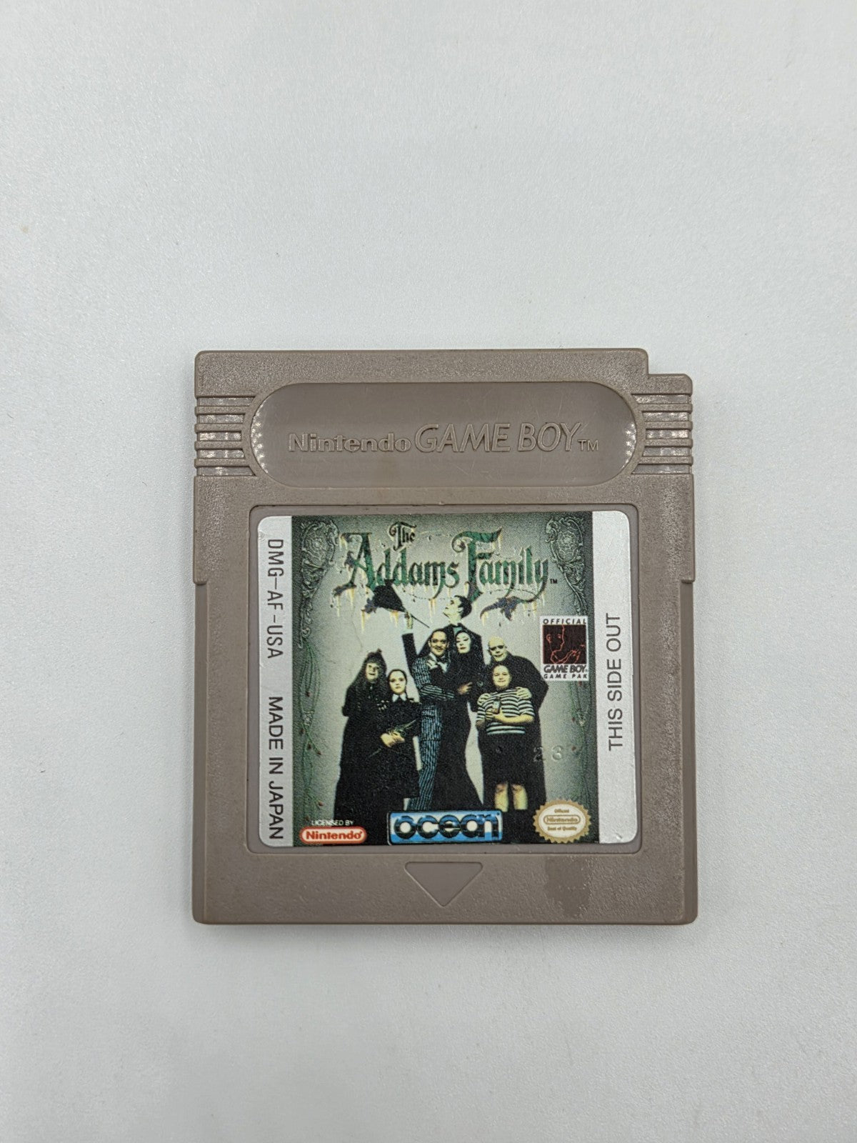 Nintendo Game Boy Classic Spiel The Addams Family mit OVP und Anleitung USA