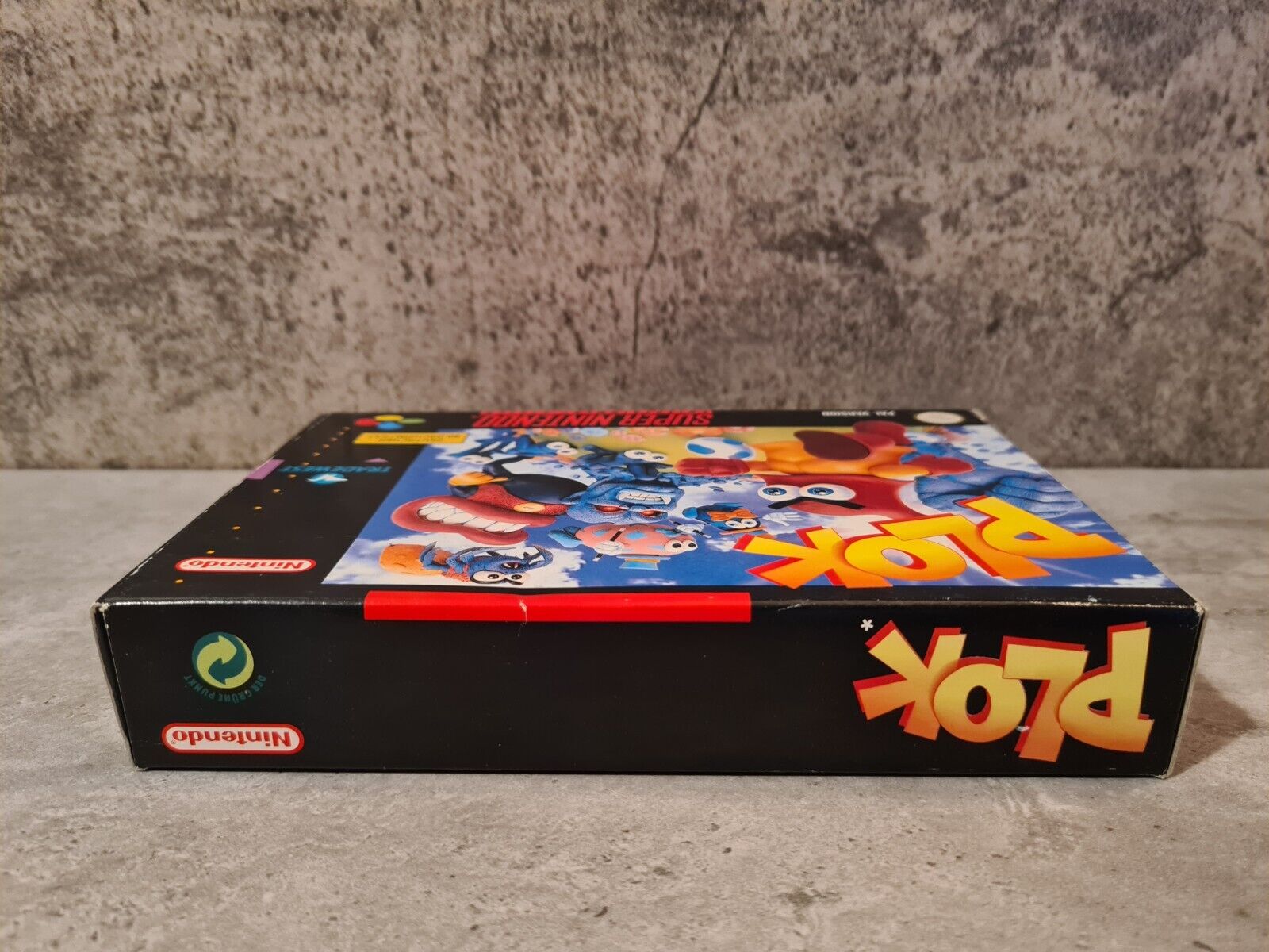 SNES Super Nintendo Plok mit OVP und Anleitung NOE/SFRG - T-Retro-Games 