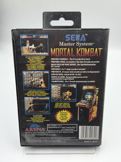 Sega Master System Mortal Kombat mit OVP und Anleitung Multilingual 