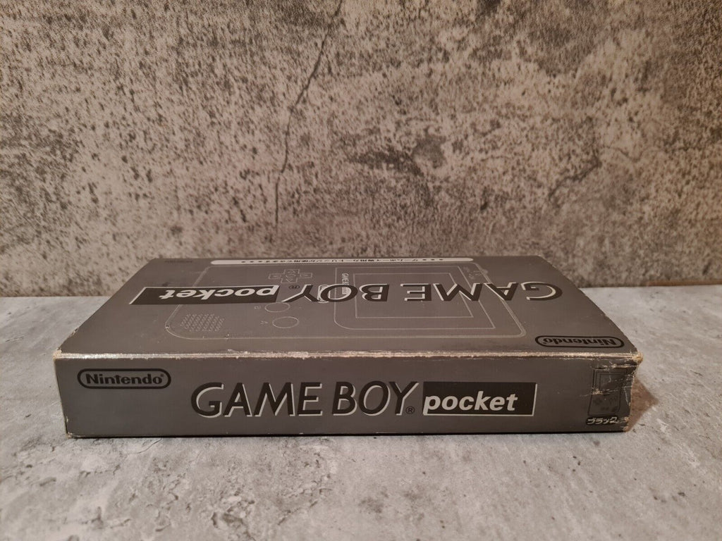 Nintendo Game Boy Pocket OVP Console Konsole Japan MGB-001 Schwarz Black - T-Retro-Games 