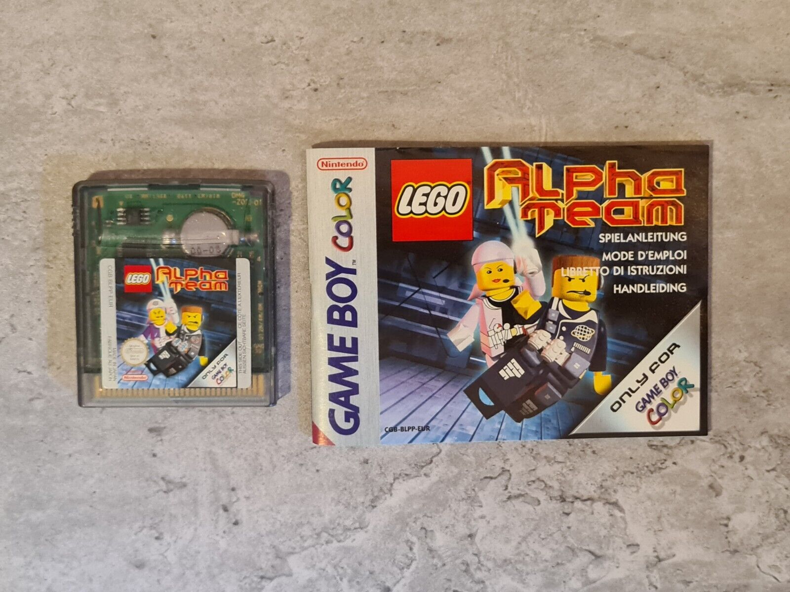 Nintendo Game Boy Color Spiel Lego Alpha Team mit OVP und Anleitung EUR - T-Retro-Games 